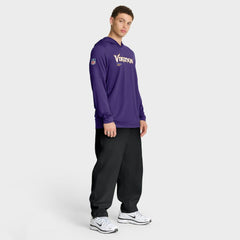 Sideline Pure Fury Performance Long Sleeve Hoodie T-Shirt - Minnesota Vikings Hoodies