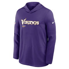 Sideline Pure Fury Performance Long Sleeve Hoodie T-Shirt - Minnesota Vikings Hoodies