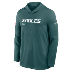 Sideline Pure Fury Performance Long Sleeve Hoodie T-Shirt - Philadelphia Eagles Hoodies