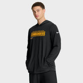 Sideline Pure Fury Performance Long Sleeve Hoodie T-Shirt - Washington Commanders Hoodies