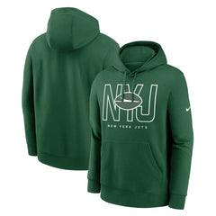 Busted Play Club Fleece Pullover Hoodie - New York Jets Hoodies