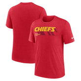 Long Pass Tri-Blend T-Shirt - Kansas City Chiefs T-shirts