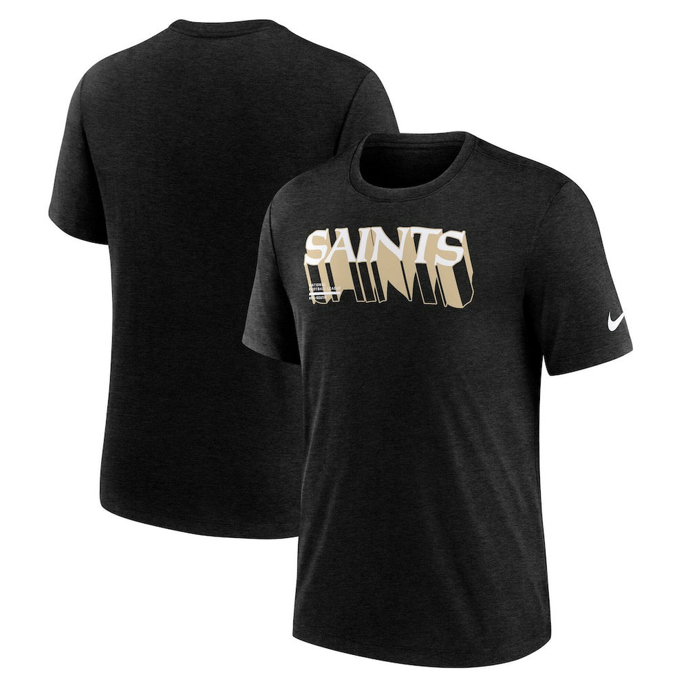 Long Pass Tri-Blend T-Shirt - New Orleans Saints T-shirts