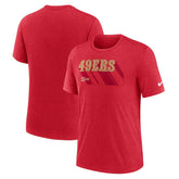 Long Pass Tri-Blend T-Shirt - San Francisco 49ers T-shirts