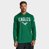 Big & Tall Alt Pack Dri-FIT Long Sleeve Hoodie T-Shirt - Philadelphia Eagles Hoodies