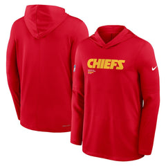 Big & Tall Sideline Dri-FIT Long Sleeve Hoodie T-Shirt - Kansas City Chiefs Hoodies