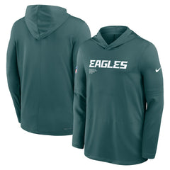 Big & Tall Sideline Dri-FIT Long Sleeve Hoodie T-Shirt - Philadelphia Eagles Hoodies