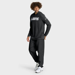 Big & Tall Sideline Dri-FIT Long Sleeve Hoodie T-Shirt - Detroit Lions Hoodies