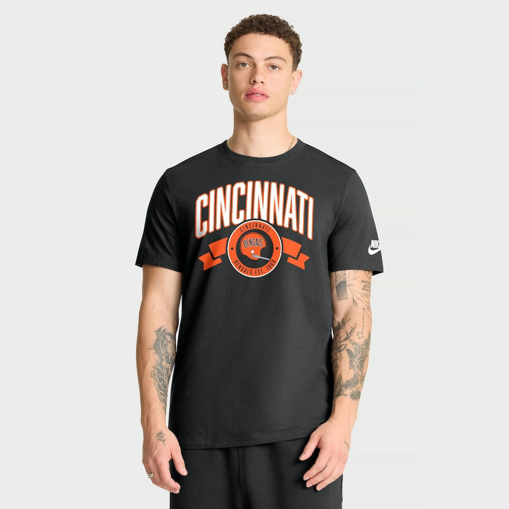Rewind Front and Back Hit Essential T-Shirt - Cincinnati Bengals T-shirts