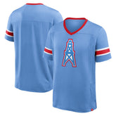 Oilers Throwback Hometown Premium Hashmark V-Neck T-Shirt - Tennessee Titans T-shirts