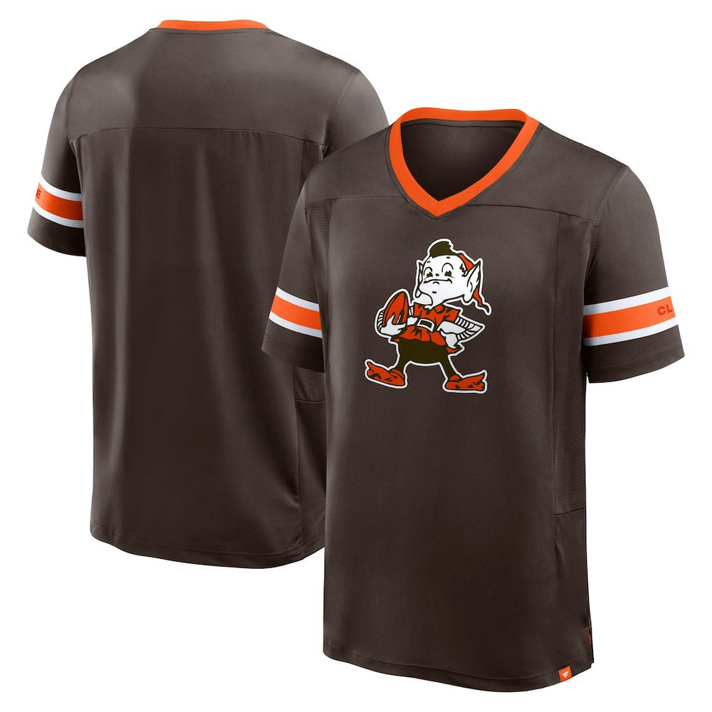Hometown Premium Hashmark V-Neck T-Shirt - Cleveland Browns T-shirts