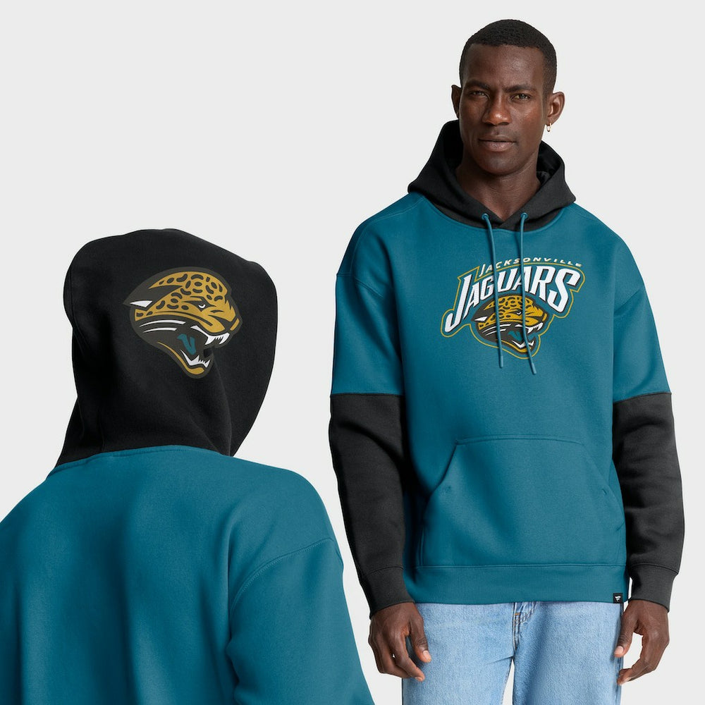 Helmet Retro Pullover Hoodie - Jacksonville Jaguars Hoodies