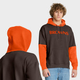 Helmet Retro Pullover Hoodie - Cleveland Browns Hoodies