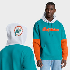Helmet Retro Pullover Hoodie - Miami Dolphins Hoodies