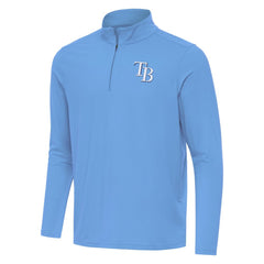 Powder Blue Tampa Bay Rays Antigua Intent Quarter-Zip Top