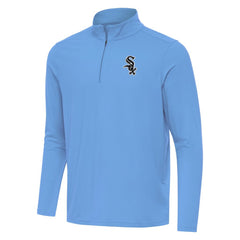 Powder Blue Chicago White Sox Antigua Intent Quarter-Zip Top