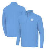 Powder Blue Detroit Tigers Antigua Intent Quarter-Zip Top