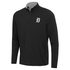 Black Detroit Tigers Antigua Content Quarter-Zip Top