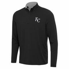 Black Kansas City Royals Antigua Content Quarter-Zip Top