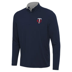 Navy Minnesota Twins Antigua Content Quarter-Zip Top
