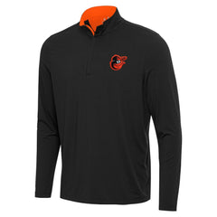 Black Baltimore Orioles Antigua Content Quarter-Zip Top