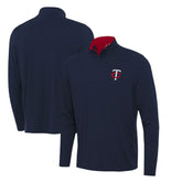Navy Minnesota Twins Antigua Content Quarter-Zip Top