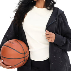 Boston Celtics Terez Women's Oversized Allover Gemstone Full-Zip Hoodie