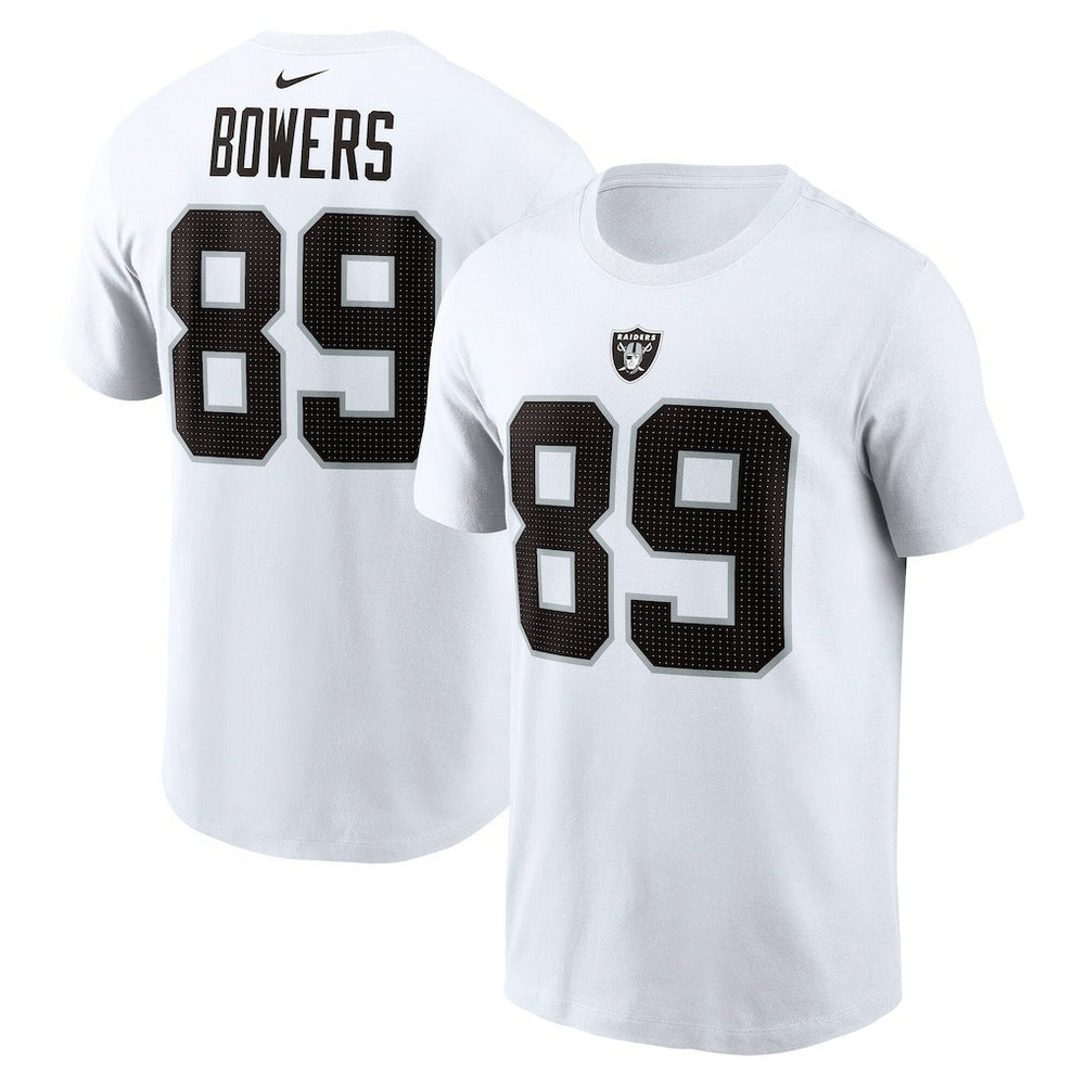 Brock Bowers Name & Number T-Shirt - Las Vegas Raiders T-shirts