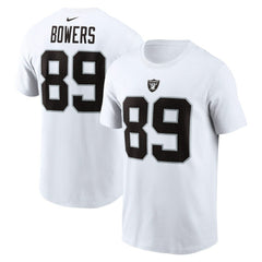 Brock Bowers Name & Number T-Shirt - Las Vegas Raiders T-shirts