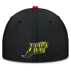 Crimson/Black Tampa Bay Rays Nike Neon 90s Rise SwooshFlex Hat