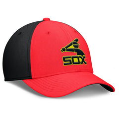 Crimson/Black Chicago White Sox Nike Neon 90s Rise SwooshFlex Hat