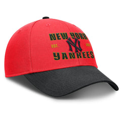 Crimson/Black New York Yankees Nike Neon 90s Rise Adjustable Hat