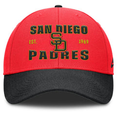 Crimson/Black San Diego Padres Nike Neon 90s Rise Adjustable Hat