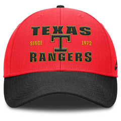 Crimson/Black Texas Rangers Nike Neon 90s Rise Adjustable Hat
