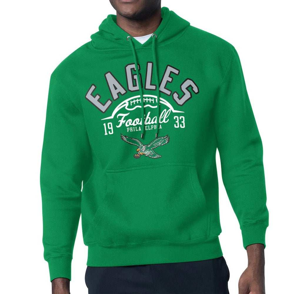 Starter Half Ball Retro Logo Pullover Hoodie - Philadelphia Eagles Hoodies