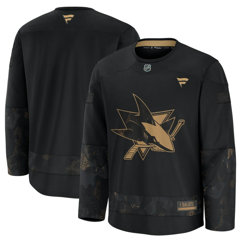 NHL San Jose Sharks Fanatics 2024 Military Appreciation Practice Jersey