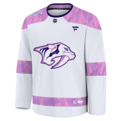 NHL Nashville Predators Fanatics 2024 Hockey Fights Cancer Practice Jersey