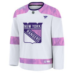 NHL New York Rangers Fanatics 2024 Hockey Fights Cancer Practice Jersey