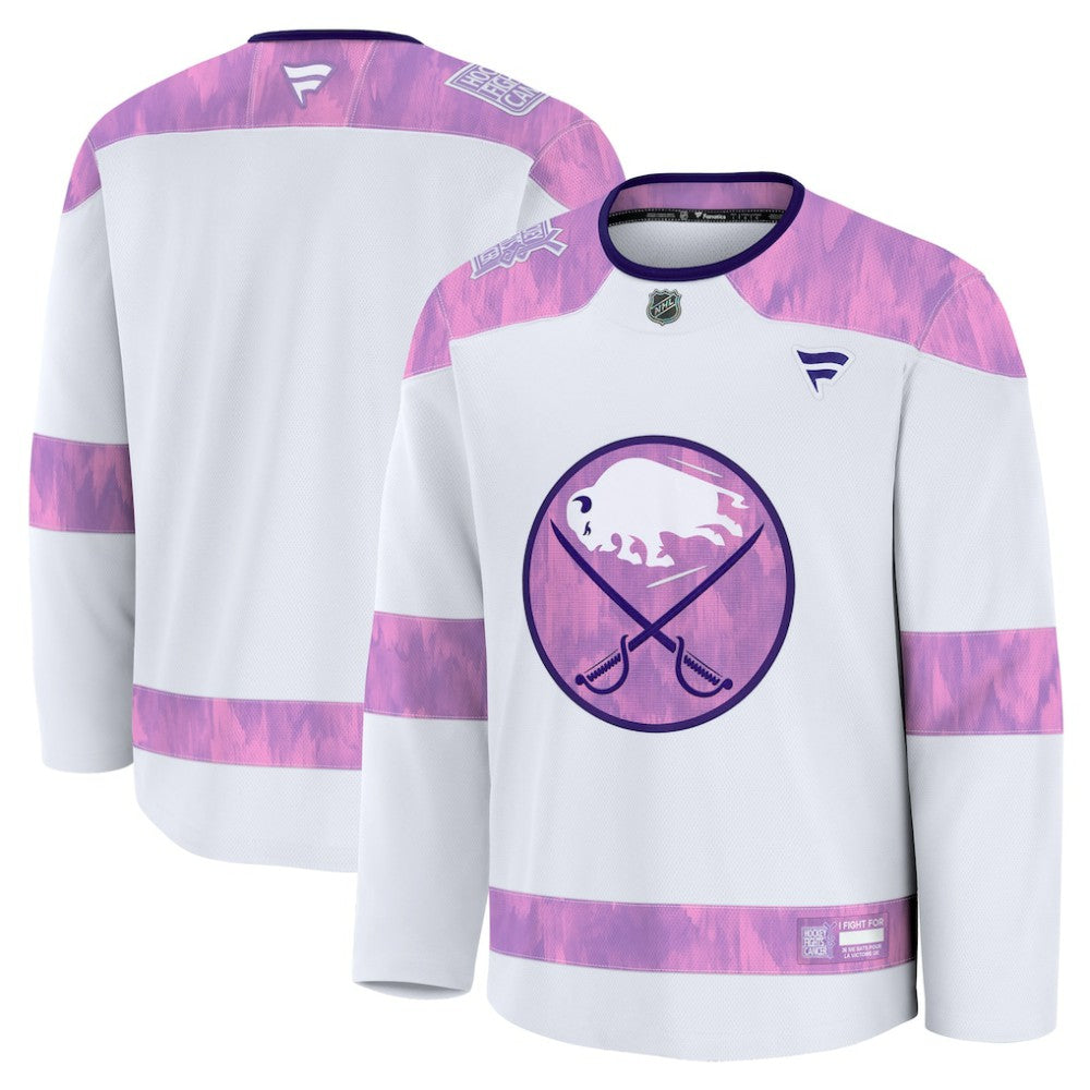 NHL Buffalo Sabres Fanatics 2024 Hockey Fights Cancer Practice Jersey