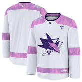 NHL San Jose Sharks Fanatics 2024 Hockey Fights Cancer Practice Jersey