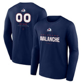 NHL Colorado Avalanche Personalized Name & Number Midfielder Long Sleeve T-Shirt