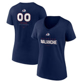 NHL Colorado Avalanche Women's Personalized Name & Number Midfielder V-Neck T-Shirt