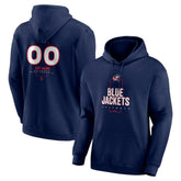 NHL Columbus Blue Jackets Personalized Name & Number Midfielder Pullover Hoodie