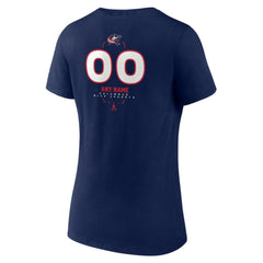 NHL Columbus Blue Jackets Women's Personalized Name & Number Midfielder V-Neck T-Shirt