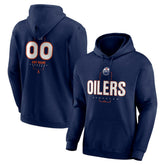 NHL Edmonton Oilers Personalized Name & Number Midfielder Pullover Hoodie