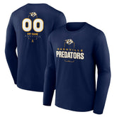 NHL Nashville Predators Personalized Name & Number Midfielder Long Sleeve T-Shirt