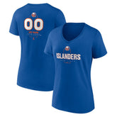 NHL New York Islanders Women's Personalized Name & Number Midfielder V-Neck T-Shirt