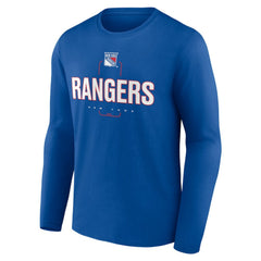 NHL New York Rangers Personalized Name & Number Midfielder Long Sleeve T-Shirt