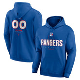 NHL New York Rangers Personalized Name & Number Midfielder Pullover Hoodie