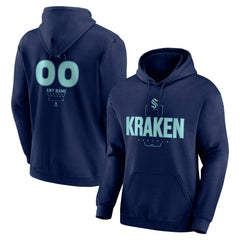 NHL Seattle Kraken Personalized Name & Number Midfielder Pullover Hoodie
